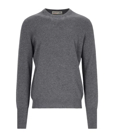 Ballantyne Long-sleeved Cashmere Jumper In Black