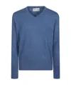 Ballantyne Long-sleeved Sweater In Blue