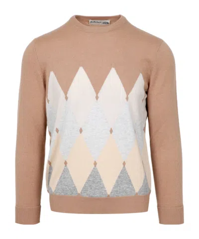 Ballantyne Long-sleeved Sweater In Nude