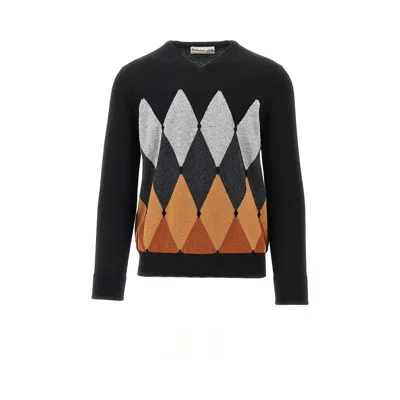 BALLANTYNE LOZENGE CASHMERE SWEATER