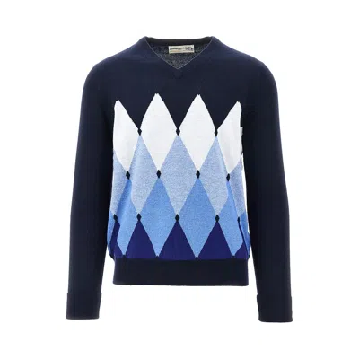 BALLANTYNE LOZENGE CASHMERE SWEATER