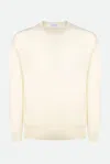 Ballantyne Cashmere Crew Neck Sweater With Long Cuffed Sleeves