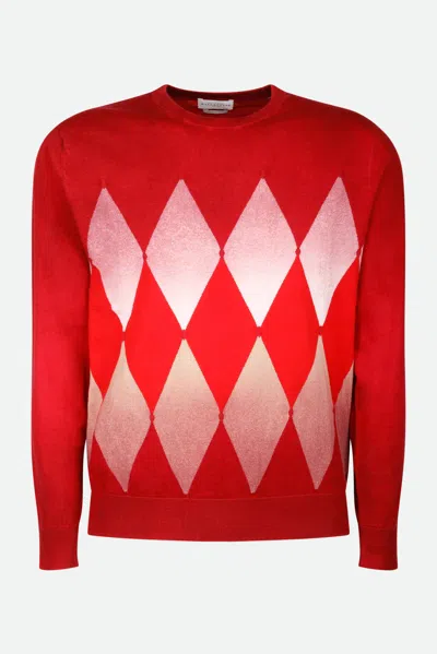 Ballantyne Maglia Rombi Rossa