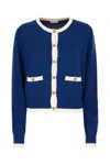 Ballantyne Knitwear With Front Pockets And Long Sleeves In Blue