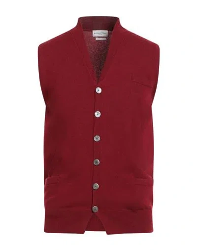 Ballantyne Man Cardigan Burgundy Size 44 Cashmere