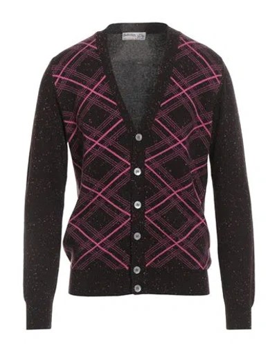 Ballantyne Man Cardigan Dark Brown Size 40 Cashmere