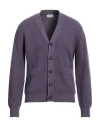 Ballantyne Man Cardigan Purple Size 40 Wool