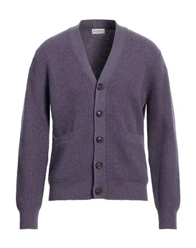 Ballantyne Man Cardigan Purple Size 40 Wool