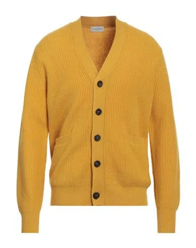 Ballantyne Man Cardigan Yellow Size 42 Wool