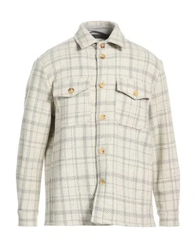 Ballantyne Man Jacket Light Grey Size 42 Wool, Cashmere In Gray