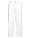 Ballantyne Man Jeans White Size 34 Cotton, Elastane In White
