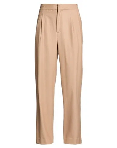 Ballantyne Man Pants Light Brown Size 38 Virgin Wool, Elastane