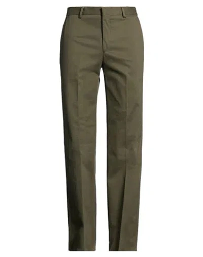 Ballantyne Man Pants Military Green Size 32 Cotton, Elastane