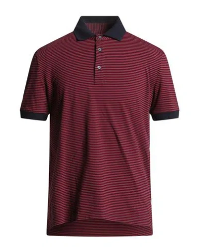 Ballantyne Man Polo Shirt Burgundy Size L Cotton In Red