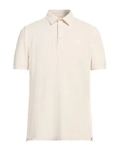 Ballantyne Man Polo Shirt Ivory Size L Cotton In White
