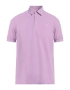 Ballantyne Man Polo Shirt Lilac Size L Cotton In Purple