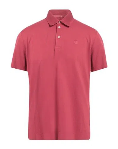 Ballantyne Man Polo Shirt Magenta Size Xl Cotton