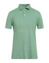 Ballantyne Man Polo Shirt Sage Green Size L Cotton