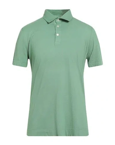Ballantyne Man Polo Shirt Sage Green Size L Cotton