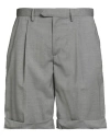 Ballantyne Man Shorts & Bermuda Shorts Light Grey Size 32 Virgin Wool, Elastane In Gray