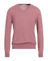 Ballantyne Man Sweater Antique Rose Size 40 Cashmere