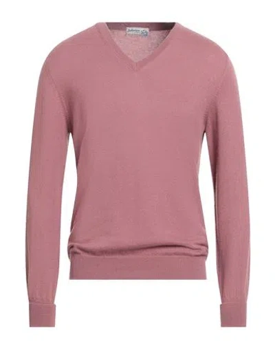 Ballantyne Man Sweater Antique Rose Size 40 Cashmere