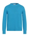 Ballantyne Man Sweater Azure Size 44 Cotton In Blue