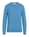 Ballantyne Man Sweater Azure Size 42 Wool In Blue