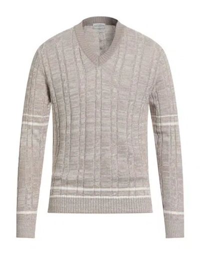 Ballantyne Man Sweater Beige Size 40 Cotton, Linen In Gray