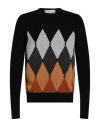 Ballantyne Man Sweater Black Size 40 Cashmere In Multi