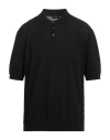 Ballantyne Knitted Polo Shirt In Black