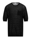 Ballantyne Man Sweater Black Size 48 Cotton
