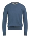 Ballantyne Man Sweater Blue Size 42 Cotton, Cashmere