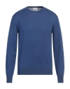 Ballantyne Man Sweater Blue Size 44 Silk, Cotton