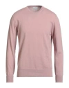 Ballantyne Man Sweater Blush Size 40 Cashmere In Pink