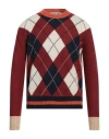 Ballantyne Man Sweater Brick Red Size 38 Wool