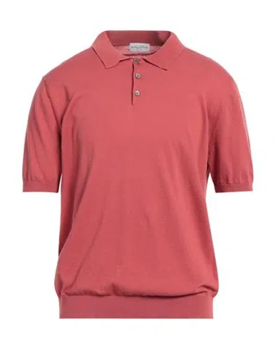Ballantyne Man Sweater Brick Size 48 Cotton In Red