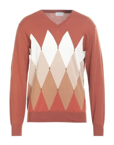 Ballantyne Man Sweater Brown Size 42 Cotton, Cashmere