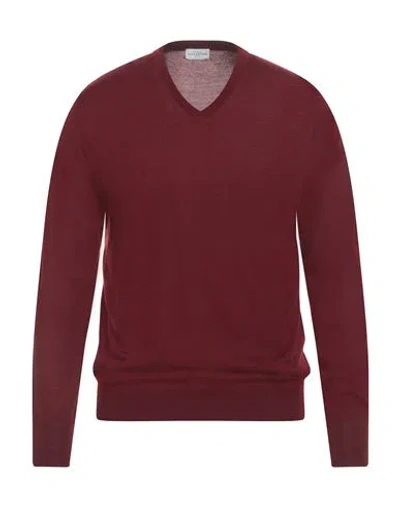 Ballantyne Man Sweater Burgundy Size 40 Cashmere In Red