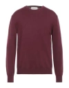 Ballantyne Man Sweater Burgundy Size 42 Wool
