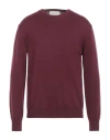 Ballantyne Man Sweater Burgundy Size 42 Wool In Red