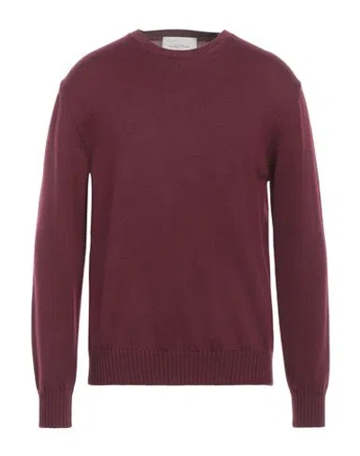 Ballantyne Man Sweater Burgundy Size 42 Wool
