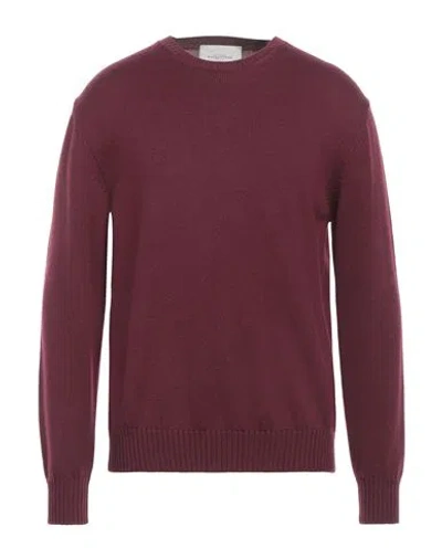 Ballantyne Man Sweater Burgundy Size 42 Wool In Red