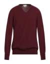 Ballantyne Man Sweater Burgundy Size 48 Cashmere