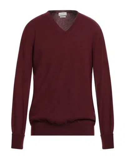 Ballantyne Man Sweater Burgundy Size 48 Cashmere