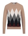Ballantyne Man Sweater Camel Size 40 Cashmere In Beige