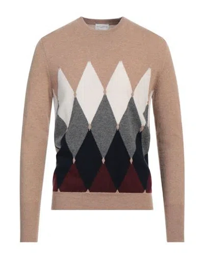 Ballantyne Man Sweater Camel Size 40 Cashmere In Beige