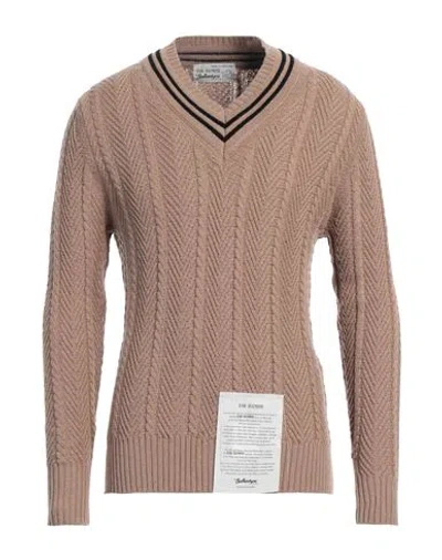 Ballantyne Man Sweater Camel Size 42 Cashmere In Beige