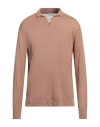 Ballantyne Man Sweater Camel Size 42 Linen In Beige