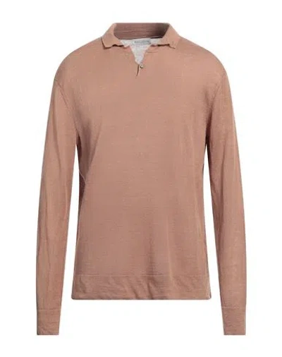 Ballantyne Man Sweater Camel Size 42 Linen In Beige
